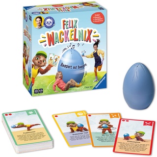 Ravensburger 20931 - Felix Wackelnix Schlaues Bewegungsspiel für 1 bis 6 Kinder ab 5 Jahren entwickelt mit dem Programm "Beweg dich schlau!" der Felix-Neureuther-Stiftung.