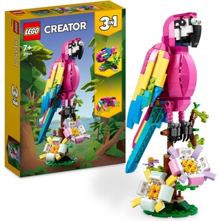 LEGO Exotischer pinkfarbener Papagei (31144, LEGO Creator 3-in-1)