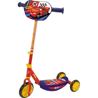 Smoby - Cars Roller - 3 Rädriger Scooter, mit höhenverstellbarem Lenker und stabilem Metallrahmen, 55 x 32 x 70 cm, für Kinder ab 3 Jahren