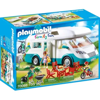 Playmobil® Familien-Wohnmobil, Family Fun Konstruktions-Spielset, (135 St), Made in Europe bunt