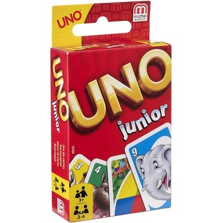 Mattel Games 52456 - UNO Junior Kartenspiel für Kinder, Kinderspiele geeignet für 2 - 4 Spieler ab 3 Jahren, Inhalt: 1 Stück