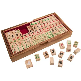 ROMBOL Denkspiele Spiel Mahjong, das chinesische Spiel der vier Winde, Strategiespiel, Holzspiel