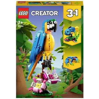 LEGO® Konstruktionsspielsteine CREATOR Exotischer Papagei