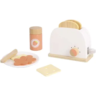 Tooky Toy Toaster Set mit Geschirr aus Holz