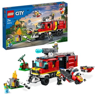 LEGO® Konstruktionsspielsteine Einsatzleitwagen der Feuerwehr (60374), LEGO® City, (502 St), Made in Europe bunt