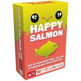 Exploding Kittens, Happy Salmon, Partyspiel, 3-8 Spieler, Ab 6+ Jahren, 90 Sekunden, Deutsch