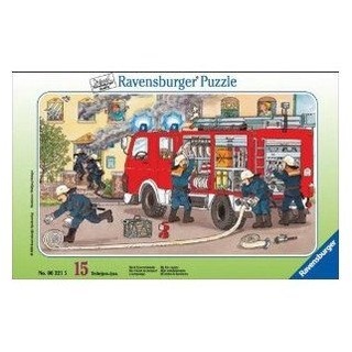 Ravensburger Puzzle Ravensburger Kinderpuzzle - 06321 Mein Feuerwehrauto - Rahmenpuzzle..., Puzzleteile