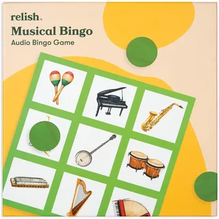 Relish Musik Bingo Spiel – Alzheimer & Demenz-Aktivitäten, Spiele & Produkte für ältere Personen/Senioren