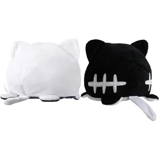 yumcute Flip Plüsch Spielzeug, Kuscheltier Reversible Plush, Stimmungs Kuscheltier zum Wenden, Schönes Geschenk für Baby, Kinder, Mädchen, Jungen(Skeleton-Schwarz/weiß)