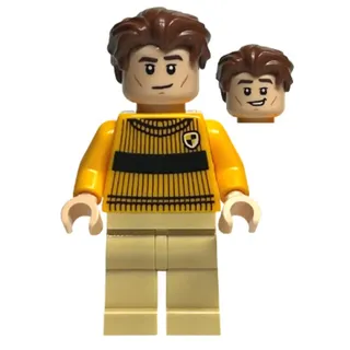 LEGO Harry Potter: Cedric Diggory, Quidditch Outfit, mit Besen