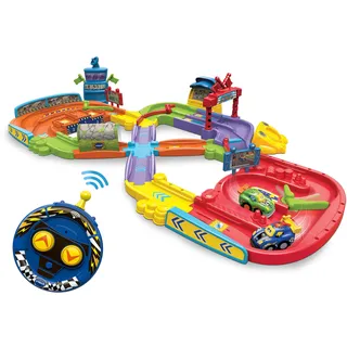 VTech Baby Tut Tut Baby Flitzer - RC Autorennbahn – Interaktives Spielset mit Rennwagen, Musik, spannenden Sätzen und Geräuschen – Für Kinder von 1-5 Jahren