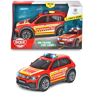 Dickie Toys Spielwaren VW Tiguan R-Line Fire Car Spielzeugautos Autos Spielautos spielzeugknaller