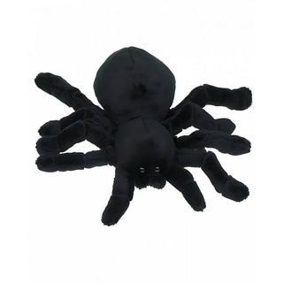 Horror-Shop Plüschfigur Schwarze Plüsch Spinne 18 cm als Deko oder Geschen schwarz