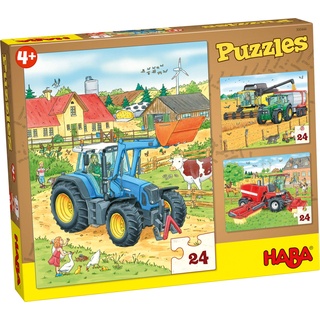 HABA 300444 Puzzles Traktor und Co.