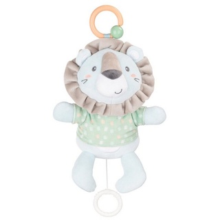 Kikkaboo Kuscheltier Baby-Plüsch-Spieluhr Stofftier, Aufzieh-Spieluhr C-Ring Einschlafhilfe beige|grün