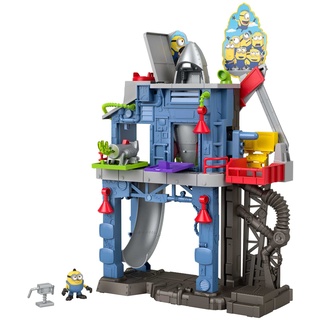 Fisher-Price Imaginext GMP35 - Minions Grus Geheimversteck-Spielseinion Otto-Figur und abnehmbarer Rakete, Spielzeug für Kinder ab 3 Jahren