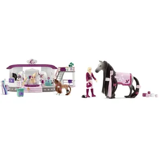 SCHLEICH 42588 Beauty Salon, für Kinder ab 4+ Jahren, Horse Club Sofia's Beauties - Spielset & 42584 Starter Set Sofia & Dusty, für Kinder ab 4+ Jahren, Horse Club Sofia's Beauties - Spielset