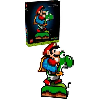 LEGO® Super Mario WorldTM: Mario & Yoshi (71438), LEGO Super Mario Konstruktionsspielsteine, (1215 St), Made in Europe bunt