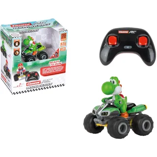 Carrera RC I 2,4GHz Mario Kart Yoshi Quad 1:40 I Ferngesteuertes Quad I Offiziell lizenziert I Authentisches Design I Für Nintendo-Fans I Rasante Action I Offroad-Spaß