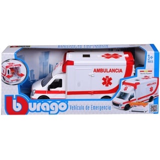 Bburago MUNICIPLE Vehicles Ambulance with Stretcher, Assorted Colours