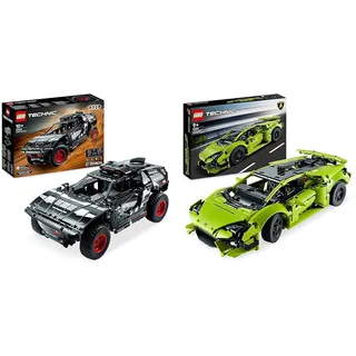 LEGO Technic Audi RS Q e-tron, ferngesteuertes Rallye-Auto-Spielzeug & Technic Lamborghini Huracán Tecnica Spielzeugauto-Modellbausatz