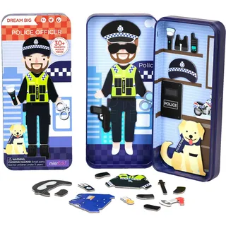 mierEdu Magnetspiel Box Dress Up – Polizist zum Ankleiden I Fördert Motorik + Fantasie I Ideal für Zuhause