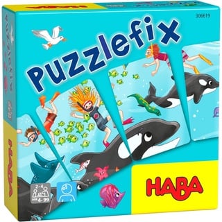 HABA 306619 - Puzzlefix, Mitbringspiel ab 4 Jahren, Bunt