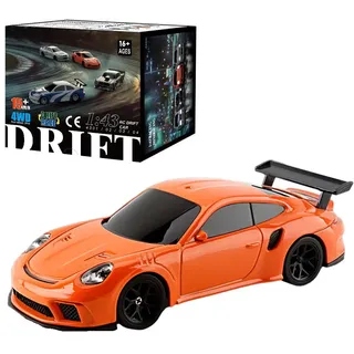 BAUBAUPLAY Drift Ferngesteuertes Auto, 1:43 15km/h Maßstab RC Drift Car, 2.4G Vollproportional Mini Racing Drift Auto Spielzeug für Erwachsene - RTR Version