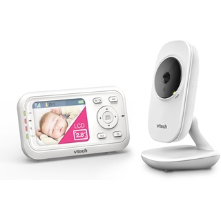 VTech VM3255 Babyphone mit Kamera, Babyfon mit beweglicher Kamera, 2,8" LCD-Farbbildschirm und Nachtsichtfunktion Video Baby Monitor, Klarer Sound, Mit Gegensprechfunktion, Schlafliedern