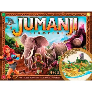 Spin Master Spiel Jumanji Stampede, Familienspiel bunt