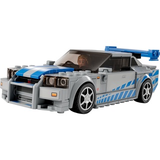 LEGO® Spielbausteine LEGO Speed Champions 76917 2 Fast 2 Furious Nissan Skyline GTR R34, (Set, 319 St., Autos) bunt