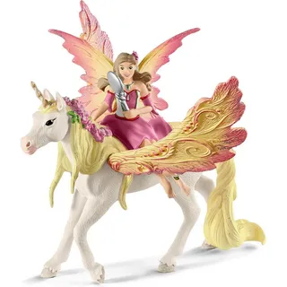 Schleich® Spielfigur BAYALA®, Feya mit Pegasus-Einhorn (70568) bunt