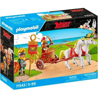 Playmobil® Konstruktions-Spielset Römischer Streitwagen (71543), Asterix, (31 St), Made in Europe bunt