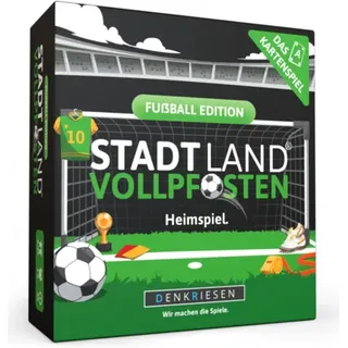 DENKRIESEN SL317 Stadt Land Vollpfosten® Fußball Edition – "Heimspiel." - Das Kartenspiel