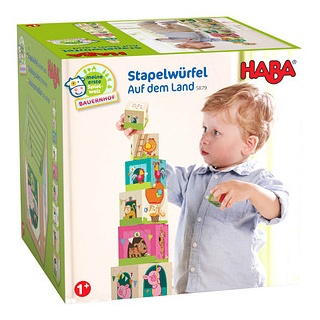 HABA® Stapelwürfel Bauernhof Lernspielzeug