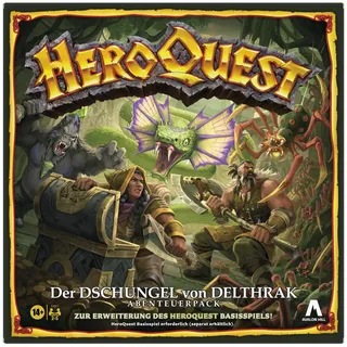 Avalon Hill HeroQuest Der Dschungel von Delthrak Abenteuerpack, HeroQuest Basisspiel erforderlich, Rollenspiel - Deutsche Version