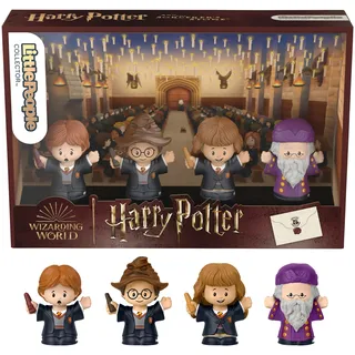 Fisher-Price Collector Harry Potter Socer ́s Stone 4 Figuren Little People, mehrfarbig