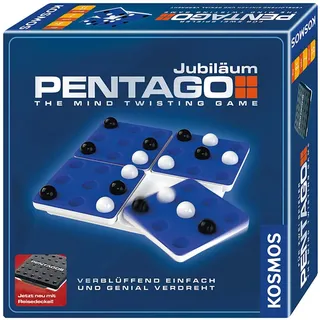 KOSMOS 692599 Pentago - The Mind Twisting Game, Jubiläumsausgabe, Strategiespiel für 2 Personen ab 8 Jahre, kurzweiliges Brettspiel, einfache Regeln