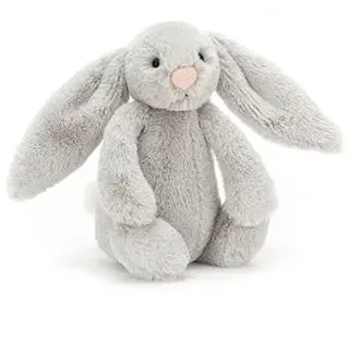 Jellycat Bashful Silver Bunny Small - L: 8 cm x B: 9 cm x H: 18 cm