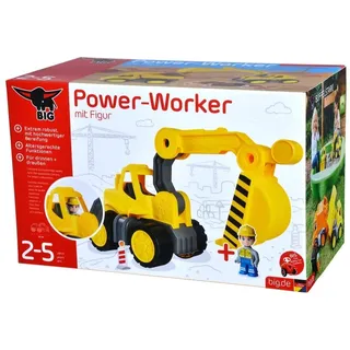 BIG Spielzeug-Bagger Spielzeug Fahrzeug Power Worker Midi Bagger + Figur 800054835