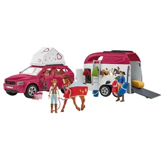 Schleich® Spielfigur Schleich Horse Club Abenteuer mit Auto und bunt