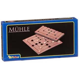 Philos 3181 - Mühle-Set mit klappbarem Spielbrett