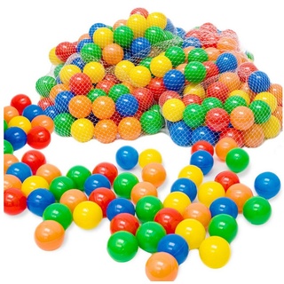LittleTom Bällebad-Bälle 50 - 10.000 Stück Bällebad Bälle Bällebadbälle, Bunte Farben Neuware Ball bunt