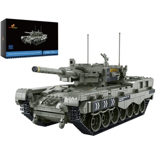 JMBricklayer Panzer Klemmbausteine Modell 61504, Technik Militär Tanks Baustein, WW2 Panther-Panzer Spielzeug, Panzer Konstruktionspielzeug für Erwachsene und Kinder (1756+ Teile)