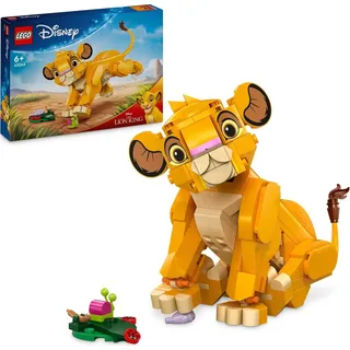 LEGO ǀ Disney Simba, das Löwenjunge des Königs, Bauspielzeug für Kinder, Fantasy-Spielset mit Löwenfigur, coole Geschenkidee für Mädchen und... - Bunt