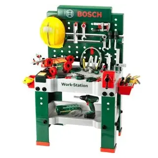 Theo-Klein Kinderwerkbank 8485 Bosch Werkbank No.1, aus Kunststoff, 62 x 100 x 42 cm, 150-teilig