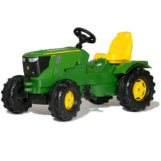 Rolly Toys 601066 - Traktor / rollyFarmtrac John Deere 6210R (für Kinder im Alter von 3 - 8 Jahre, Front- und Heckkupplung) 106 x 53 x 60 cm