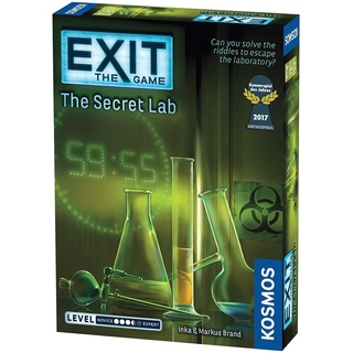 Thames & Kosmos - EXIT: The Secret Lab - Level: 3/5 - Unique Escape Room Game - 1-4 Players - Puzzle Solving Strategy Board Games for Adults & Kids, Ages 12+ - 692742