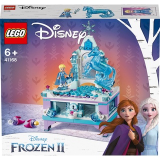 LEGO 41168 Disney Frozen Die Eiskönigin 2 Elsas Schmuckkästchen Mit ELSA & Nokk Mini-Puppen, Schublade, Spiegel & Drehscheibe, Geschenk Für Kinder, Mädchen Und Jungen Ab 6 Jahren