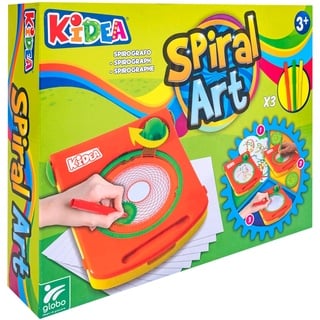 Kidea Spirograph Spiral Art - Mit Filzstiften - Präzisionszubehör zum Zeichnen von geometrischen Formen - Globo Toys 40906